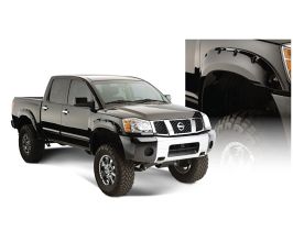 Bushwacker 04-15 Nissan Titan Pocket Style Flares 4pc 67.1/78.9/84/96in - Black for Nissan Titan A60