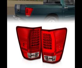 Anzo Anzo 04-15 Nissan Titan Full LED Tailights Chrome Housing Red/Clear Lens for Nissan Titan A60