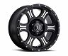 ICON Shield 17x8.5 6x5.5 0mm Offset 4.75in BS 106.1mm Bore Satin Black/Machined Wheel for Nissan Titan