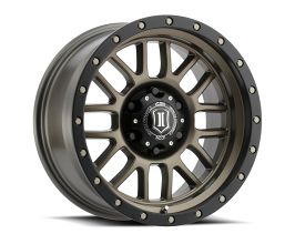 ICON Alpha 17x8.5 6x5.5 0mm Offset 4.75in BS 106.1mm Bore Bronze Wheel for Nissan Titan A60