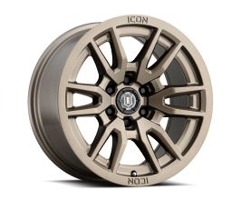 ICON Vector 6 17x8.5 6x5.5 0mm Offset 4.75in BS 106.1mm Bore Bronze Wheel for Nissan Titan A60