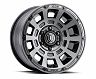 ICON Thrust 17x8.5 6x5.5 0mm Offset 4.75in BS 106.1mm Bore Smoked Satin Black Wheel for Nissan Titan