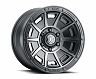 ICON Victory 17x8.5 6x5.5 0mm Offset 4.75in BS Smoked Satin Black Tint Wheel for Nissan Titan