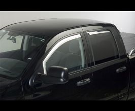 Putco 16-20 Nissan Titan Crew Cab (Set of 2) Front Only Element Chrome Window Visors for Nissan Titan A61
