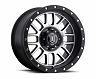 ICON Alpha 17x8.5 6x5.5 0mm Offset 4.75in BS 106.1mm Bore Satin Black/Machined Wheel for Nissan Titan