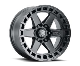 ICON Raider 17x8.5 6x5.5 0mm Offset 4.75in BS Satin Black Wheel for Nissan Titan A61