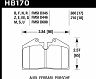 HAWK 89-94 Porsche 911 / 86-94 944 / 93 & 95 968 Front & Rear HT-10  Race Brake Pads