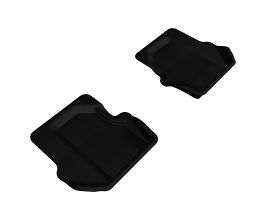 3D Mats 2005-2012 Porsche 911 997 Kagu 2nd Row Floormats - Black for Porsche 911 991