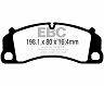 EBC 13-15 Porsche 911 (991) (Cast Iron Rotor only) 3.8 GT3 Yellowstuff Front Brake Pads for Porsche 911