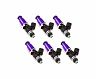 Injector Dynamics 1700cc Injectors - 60mm Length - 14mm Purple Top - 14mm Lower O-Ring (Set of 6)