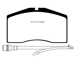 EBC 93-95 Porsche 911 (964) 3.6 Turbo Yellowstuff Front Brake Pads for Porsche 911 993