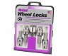 McGard Wheel Lock Bolt Set - 4pk. (Radius Seat) M14X1.5 / 17mm Hex / 28.2mm Shank Length - Chrome for Porsche 911