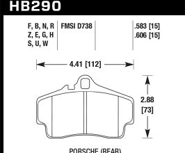 HAWK HPS Porsche Rear Brake Pads for Porsche 911 996