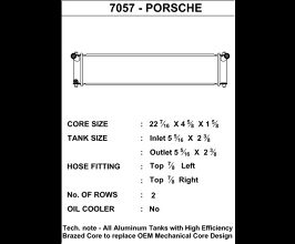 CSF 96-04 Porsche Boxster S (986) / 98-05 Porsche 911 (996) Auxiliary Center Radiator for Porsche 911 997