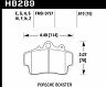HAWK 97-08 Porsche Boxster DTC-30 Compund Front Brake Pads for Porsche Boxster