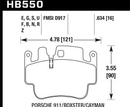 HAWK Porsche Front HP+ Brake Pads for Porsche Boxster 986