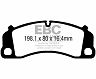 EBC 13-15 Porsche 911 (991) (Cast Iron Rotor only) 3.8 GT3 Yellowstuff Front Brake Pads for Porsche 718 Boxster / 718 Cayman S/Base/T/GT4