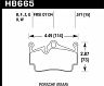HAWK 05-14 Porsche Boxter/07-14 Cayman HPS Street Rear Brake Pads for Porsche 718 Boxster / 718 Cayman
