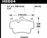 HAWK DTC-80 05-12 Porsche 911 (997) Rear Race Brake Pads