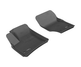 3D Mats 2003-2010 Porsche/Volkswagen Cayenne/Touareg Kagu 1st Row Floormat - Black for Porsche Cayenne 955/957