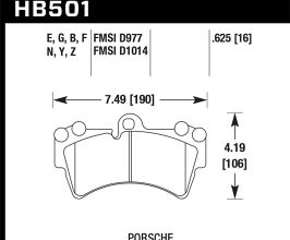 HAWK 07-15 Audi Q7 Base / Premium HP+ Compound Front Brake Pads for Porsche Cayenne 955/957
