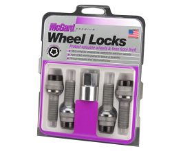 McGard Wheel Lock Bolt Set - 4pk. (Radius Seat) M14X1.5 / 19mm Hex / 35.4mm Shank Length - Black for Porsche Cayenne 955/957
