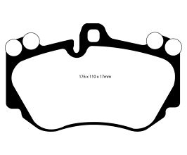 EBC 05-10 Lamborghini Murcielago 6.5 (4 Pad set)(Cast Iron Rotors) Yellowstuff Front Brake Pads for Porsche Cayenne 958