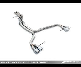 AWE Porsche Macan Touring Edition Exhaust System - Chrome Silver 102mm Tips for Porsche Macan 95B