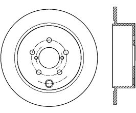 StopTech 12-16 Subaru Impreza Premium Rear CRYO-STOP Rotor for Subaru Crosstrek GP