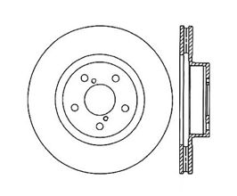 StopTech StopTech Power Slot 06-08 Subaru Legacy / 13 Scion FR-S / 13 Subaru BRZ Front Right Slotted Rotor for Subaru Crosstrek GP
