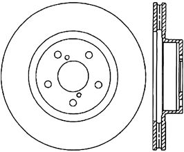 StopTech 06-08 Subaru Legacy Wagon/Sedan 2.5i Front Cyro Performance Rotor for Subaru Crosstrek GP