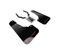 Rally Armor 18-22 Subaru Crosstrek Lift/AT Black Mud Flap w/ Orange Logo (Front Only) for Subaru Crosstrek GT