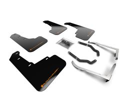 Rally Armor 18-22 Subaru Crosstrek Lift/AT Black UR Mud Flap w/ Orange Logo for Subaru Crosstrek GT