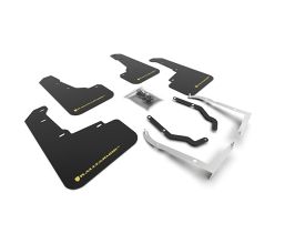 Rally Armor 18-22 Subaru Crosstrek Lift/AT Black UR Mud Flap w/Yellow Pearl Logo for Subaru Crosstrek GT