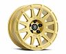 ICON Ricochet 15x7 5x100 15mm Offset 4.6in BS 56.1mm Bore Gloss Gold Wheel for Subaru Crosstrek