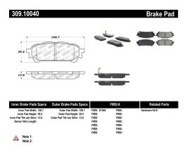 StopTech StopTech Performance 03-05 WRX Rear Brake Pads for Subaru Forester SG