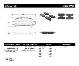 StopTech StopTech Performance 02-03 WRX Rear Brake Pads for Subaru Forester SG