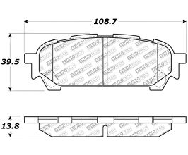 StopTech StopTech Street Select Brake Pads - Front for Subaru Forester SG