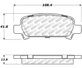 StopTech StopTech Street Select Brake Pads - Front/Rear for Subaru Forester SG