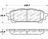 StopTech StopTech Street Touring 03-05 WRX Rear Brake Pads for Subaru Forester