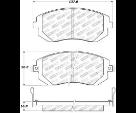StopTech StopTech Street Touring 03-05 WRX/ 08 WRX Front Brake Pads for Subaru Forester SG