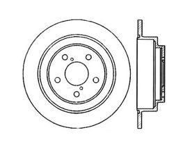 StopTech StopTech Power Slot 02-05 WRX Rear Left Sportstop Slotted Rotor for Subaru Forester SG
