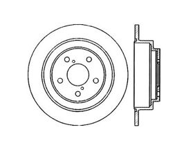 StopTech StopTech Power Slot 02-05 WRX Rear Right Sportstop Slotted Rotor for Subaru Forester SG
