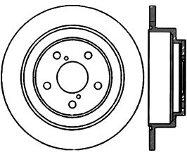 StopTech StopTech Power Slot 02-05 WRX CYRO Rear Left Rotor *Special Order 3-6 weeks No Cancellations* for Subaru Forester SG