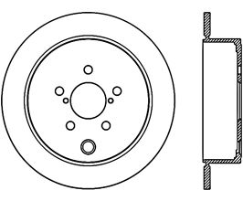StopTech StopTech 08-14 Subaru WRX Cryo Sport Slotted Rear Left Rotor for Subaru Forester SH