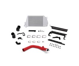 Mishimoto 2015 Subaru WRX Top-Mount Intercooler Kit - Powder Coated Silver & Wrinkle Red Pipes for Subaru Forester SJ