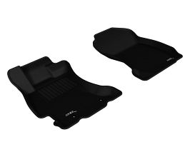 3D Mats 2014-2018 Subaru Forester Kagu 1st Row Floormat - Black for Subaru Forester SJ