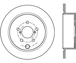 StopTech StopTech Drilled Sport Brake Rotor for Subaru Forester SJ