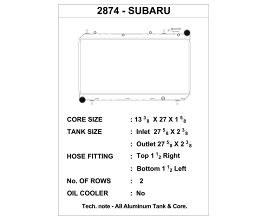 CSF 93-98 Subaru Impreza Radiator for Subaru Impreza GC