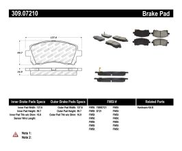 StopTech StopTech Performance 02-03 WRX Front Brake Pads for Subaru Impreza GC